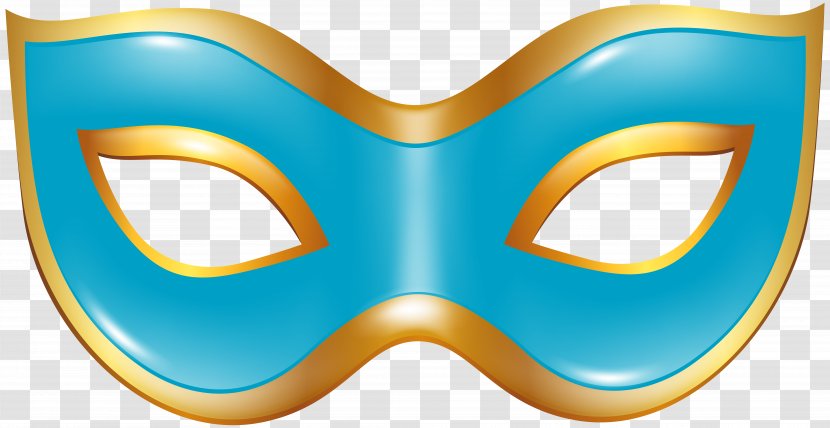 Mask Carnival Clip Art - Blue - Transparent Image Transparent PNG