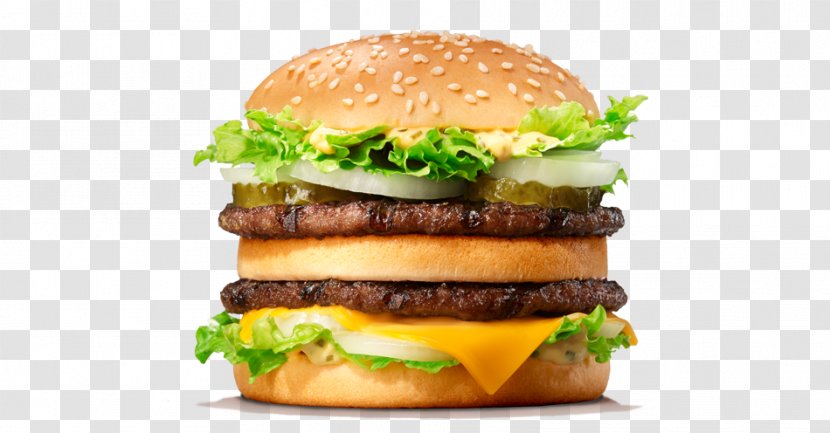 Big King Whopper Hamburger Cheeseburger Burger Transparent PNG