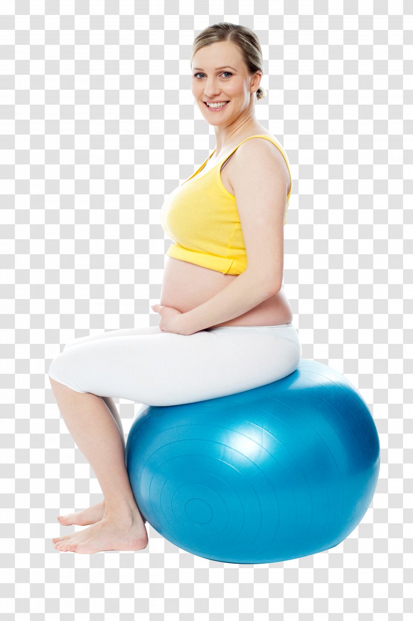 Pregnancy Woman Exercise Balls - Tree Transparent PNG