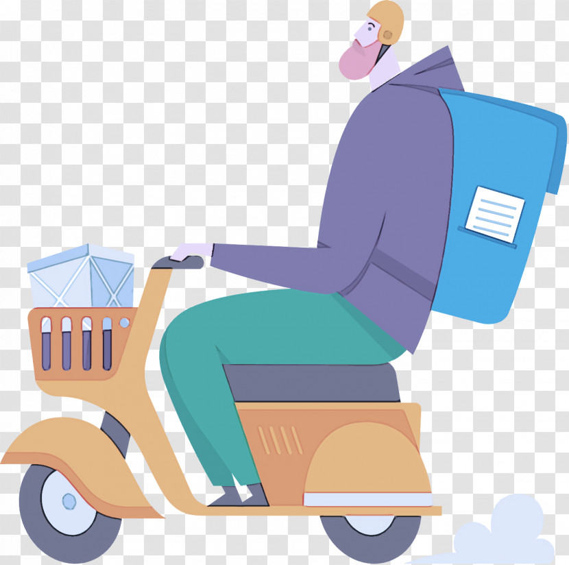 Vehicle Furniture Scooter Rolling Chair Transparent PNG