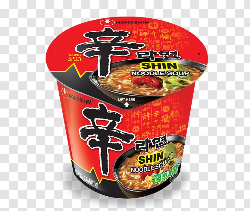 Instant Noodle Ramen Fried Noodles Korean Cuisine Shin Ramyun - Cup Transparent PNG