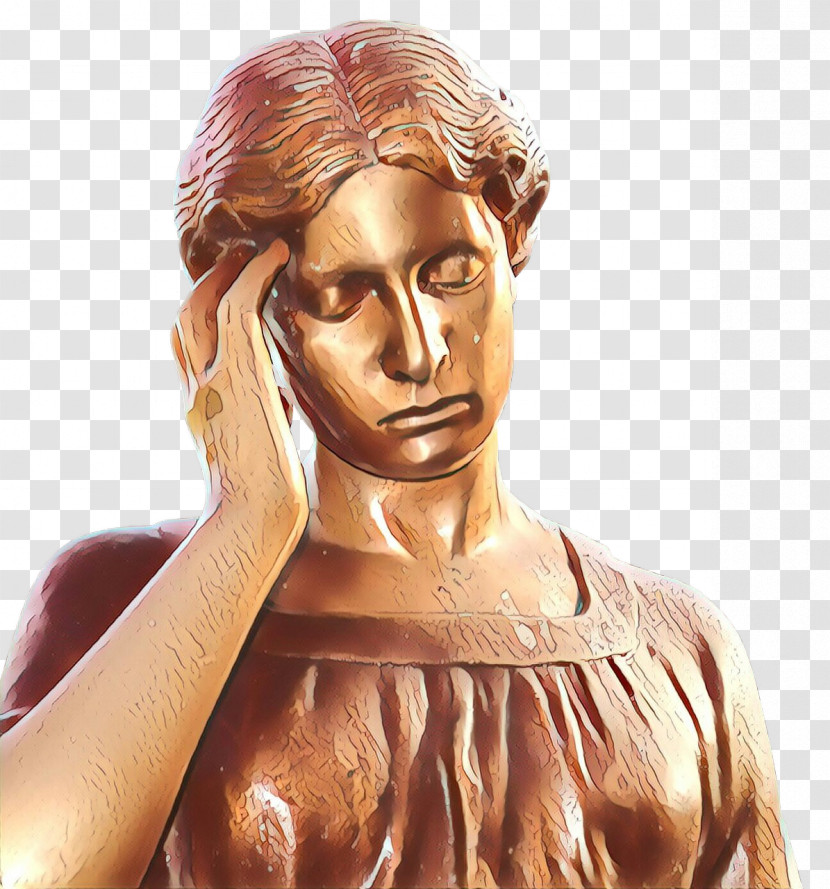 Sculpture Face Hair Statue Chin Transparent PNG