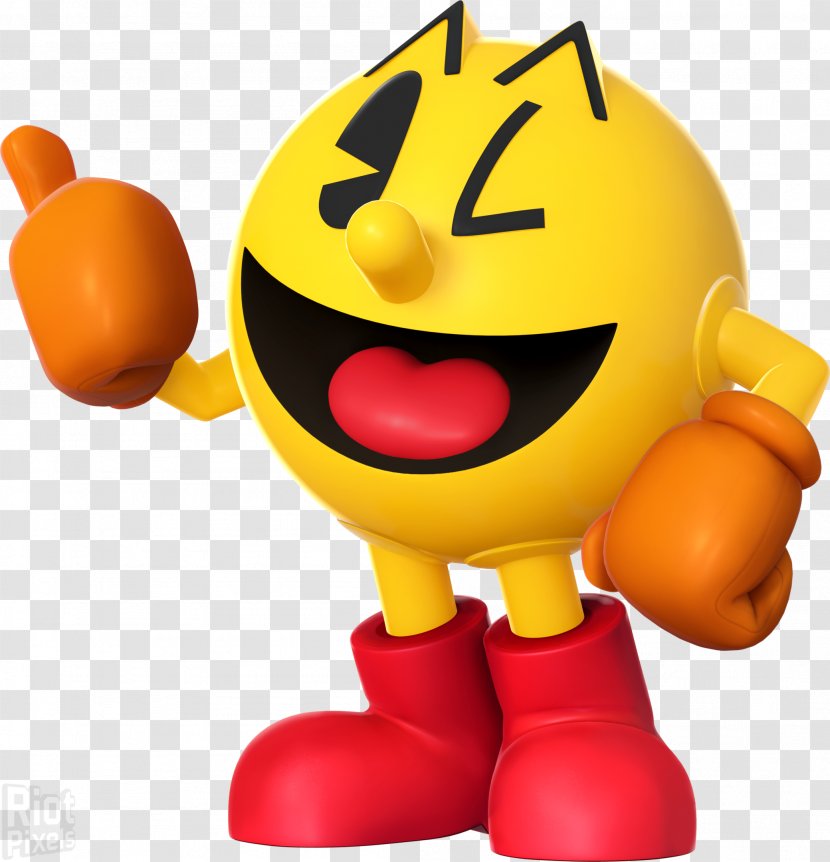 Super Pac-Man Party Smash Bros. For Nintendo 3DS And Wii U Mario - Namco - Pac Man Transparent PNG