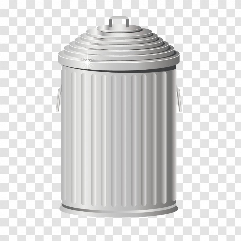Waste Container Recycling - Plastic - Stainless Steel Trash Can Transparent PNG