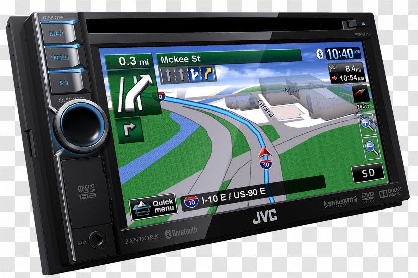 Automotive Navigation System GPS Systems Car Vehicle Audio Radio - Jvc Transparent PNG