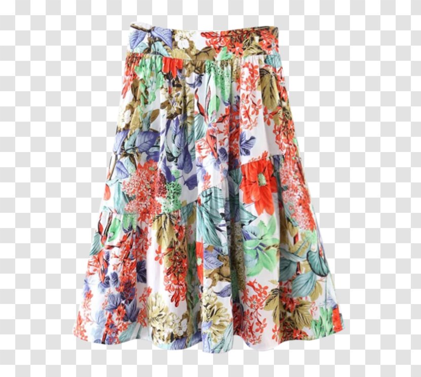 Skirt A-line Dress Fashion Shopping - Flowers Transparent PNG