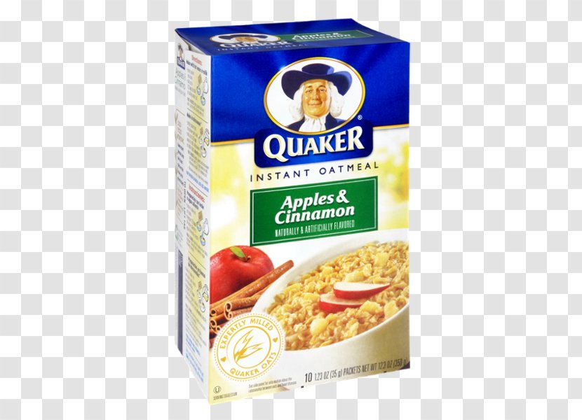 Quaker Instant Oatmeal Apples And Cinnamon Cereals Apple Crisp Oats Company - Vegetarian Food - Brown Sugar Packets Transparent PNG
