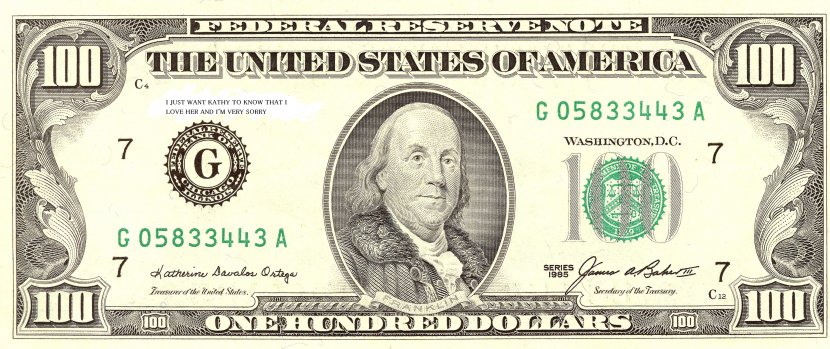 United States One Hundred-dollar Bill Dollar Federal Reserve Note Banknote One-dollar - Material - 100 Cliparts Transparent PNG