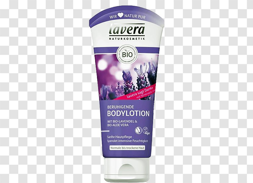 Lavera Calming Body Lotion Aloe Vera Lavender Cosmetics - Skin Care - Lavendel Transparent PNG