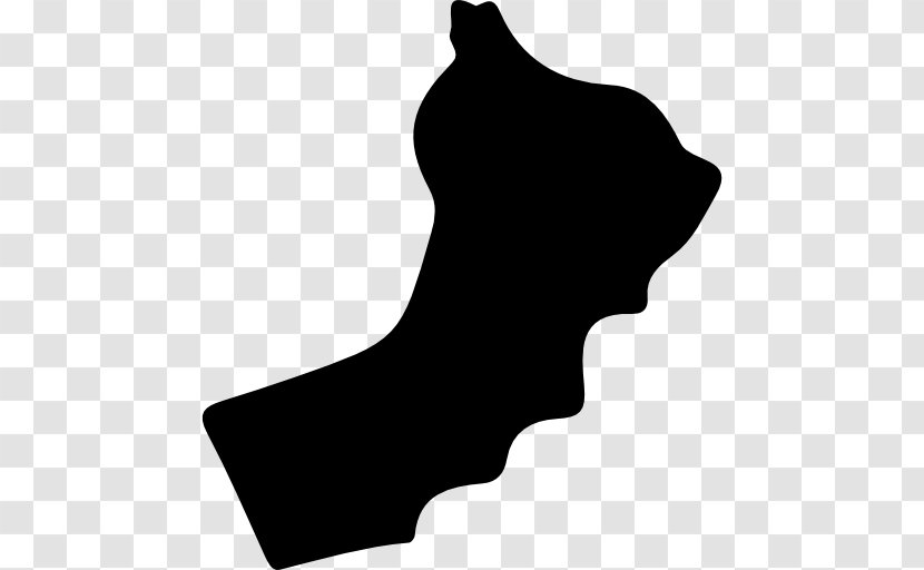 Flag Of Oman Silhouette Map Transparent PNG