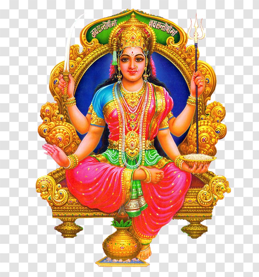 Jai Santoshi Maa Lakshmi Mata Aarti Goddess - God Transparent PNG