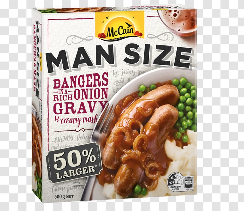 Bangers And Mash Spaghetti With Meatballs Mashed Potato TV Dinner Chicken Kiev - Flavor - Bird's Eye Chili Transparent PNG