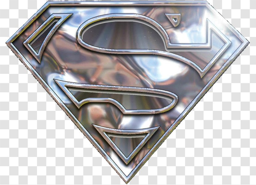 Superman Logo Steel (John Henry Irons) Batman Superhero - John Irons - Metallic SuperMan Transparent PNG