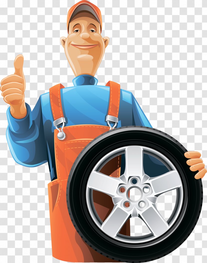 Car Auto Mechanic Clip Art - Motor Vehicle Service - Tire Transparent PNG