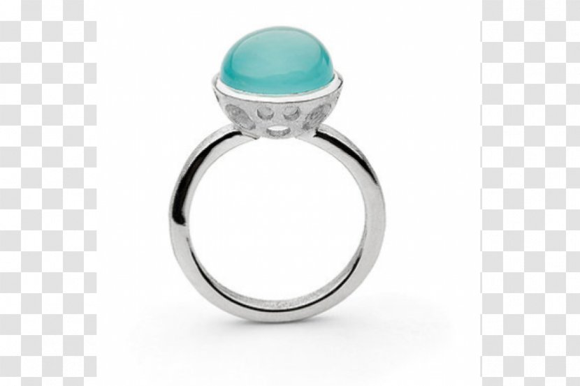 Ring Silver Product Design Gemstone Designer - Blue Half Moon Transparent PNG