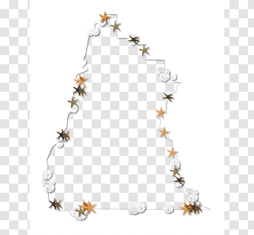 Body Jewellery - Branch - Starfish Outline Transparent PNG
