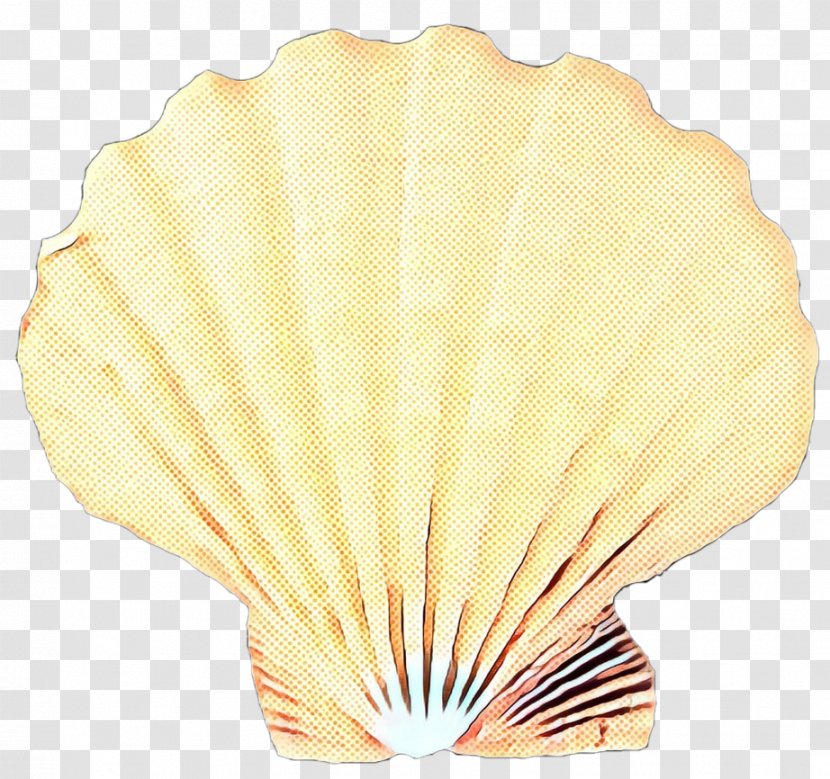 Seashell Yellow - Decorative Fan - Shellfish Bivalve Transparent PNG