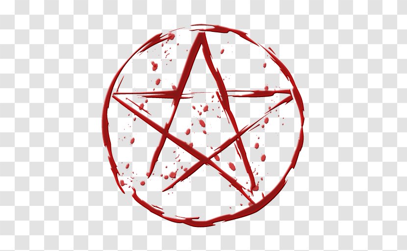 Pentacle Pentagram Wicca Witchcraft Religion - Tree - Blood Effect Transparent PNG