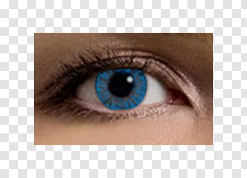 Contact Lenses Color Glasses Blue - Close Up Transparent PNG