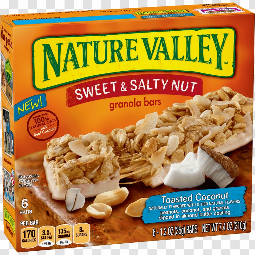 Nature Valley Granola Bars Sweet & Salty Nut - Chocolate - Nuts Biscuit Transparent PNG