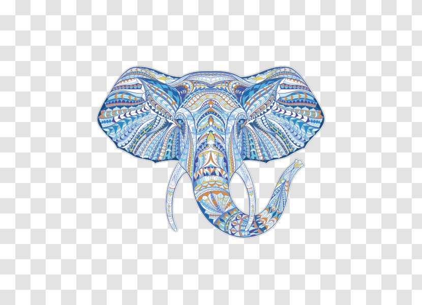 Elephant Mandala Designs: Relaxing Coloring Books For Adults Book Adults: An Adult Of 40 Patterned, Henna And Paisley Style - Mammal Transparent PNG
