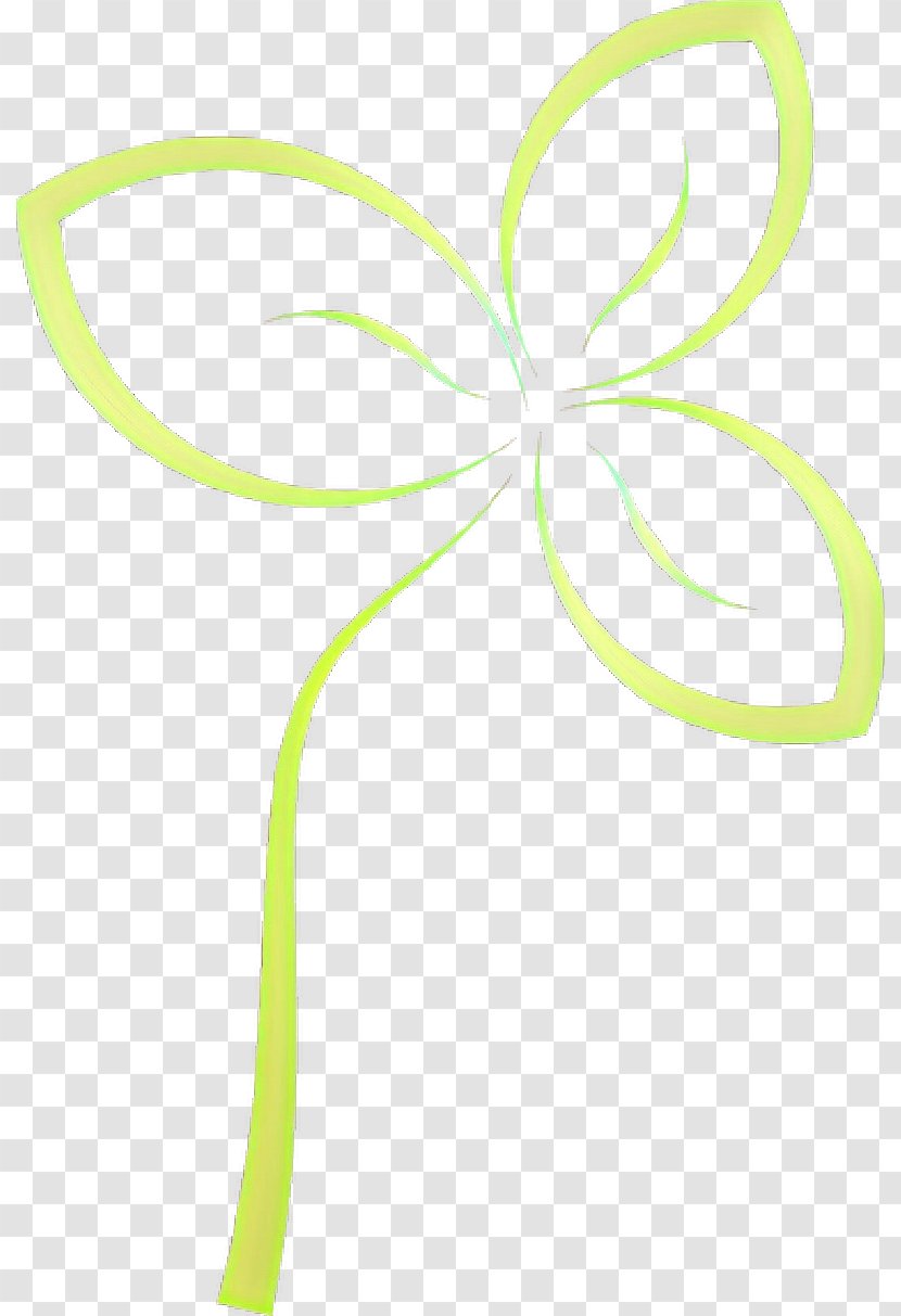 Green Clip Art Leaf Line Plant - Cartoon - Stem Transparent PNG