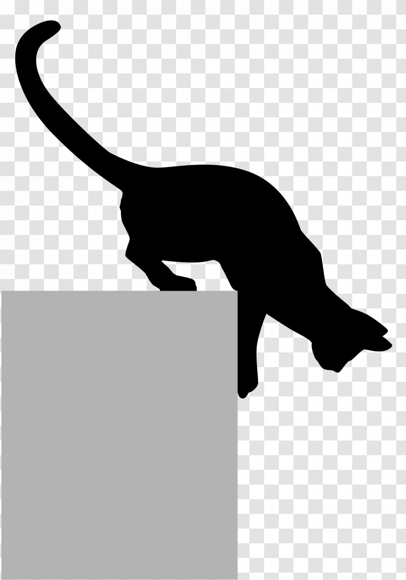Black Cat Kitten Silhouette Felidae - Small To Medium Sized Cats - Animal Silhouettes Transparent PNG