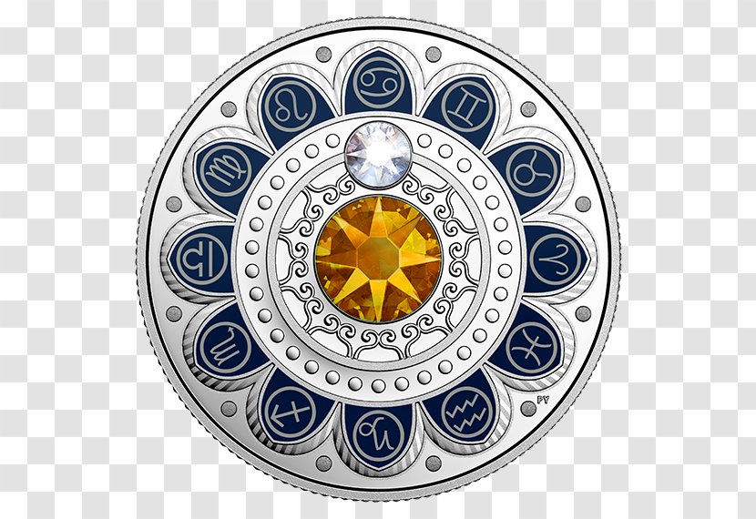 Dollar Coin Zodiac Silver - Commemorative - Cancer Astrology Transparent PNG