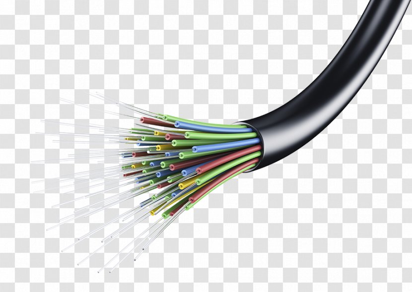 Optical Fiber Cable Single-mode Fiber-optic Communication - Wire - Components Vector Transparent PNG