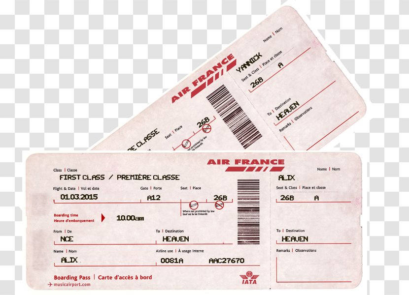 Flight Airline Ticket First Class Business - Travel Transparent PNG