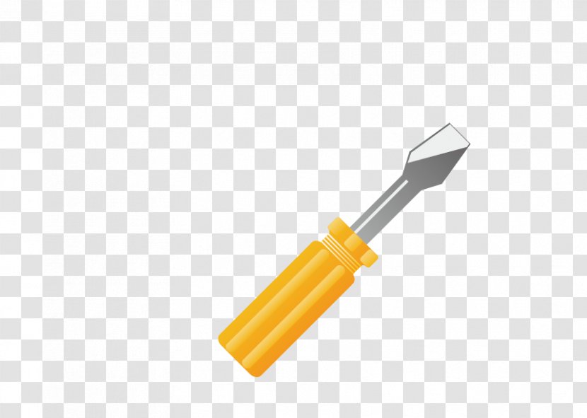 Yellow Angle - Product Design - Vector Screwdriver Transparent PNG