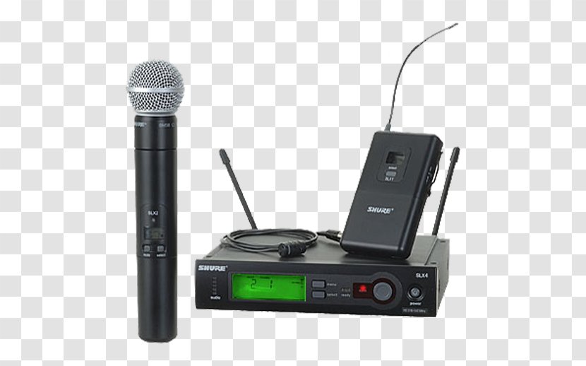 Shure SM58 Wireless Microphone Lavalier Transparent PNG