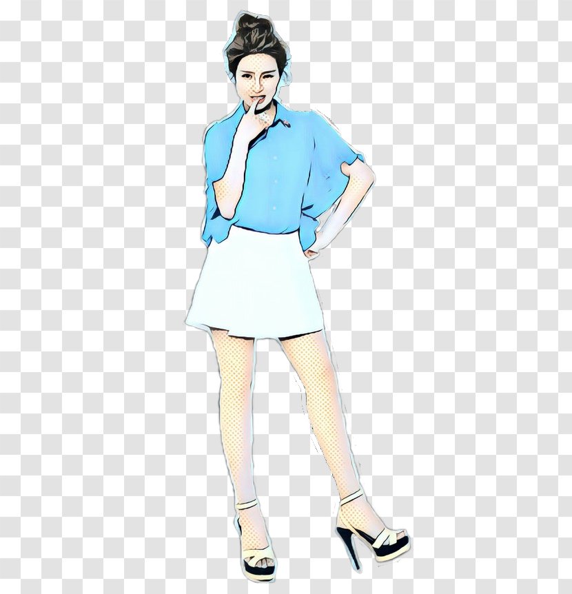 Clothing Blue Turquoise Fashion Illustration - Leg - Joint Transparent PNG