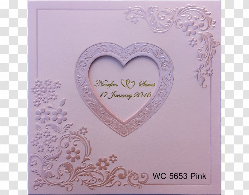 Wedding Invitation Lavender Lilac Violet Purple - Heart - 2017 Card Transparent PNG