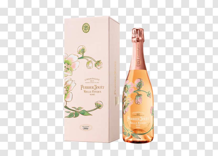 Wine Champagne Perrier Jouet Blason Rose Perrier-Jouet Belle Epoque 2006 750ml Vintage - Blanc De Blancs Transparent PNG