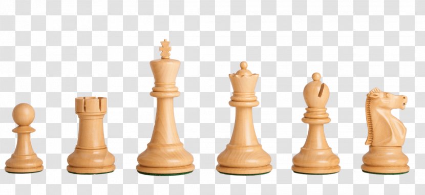 World Chess Championship 1972 Piece Staunton Set King - United States Federation - Wooden Board Transparent PNG