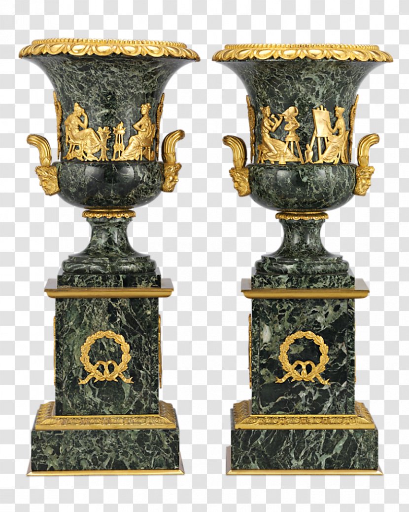 First French Empire Warwick Vase Style Urn Transparent PNG