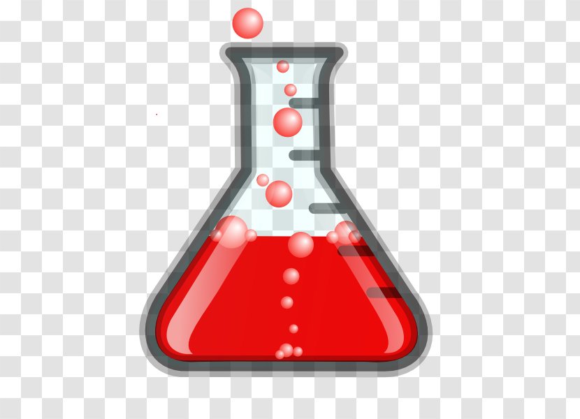 Beaker Laboratory Flasks Erlenmeyer Flask Clip Art - Bubble - Chemistry Icon Transparent PNG