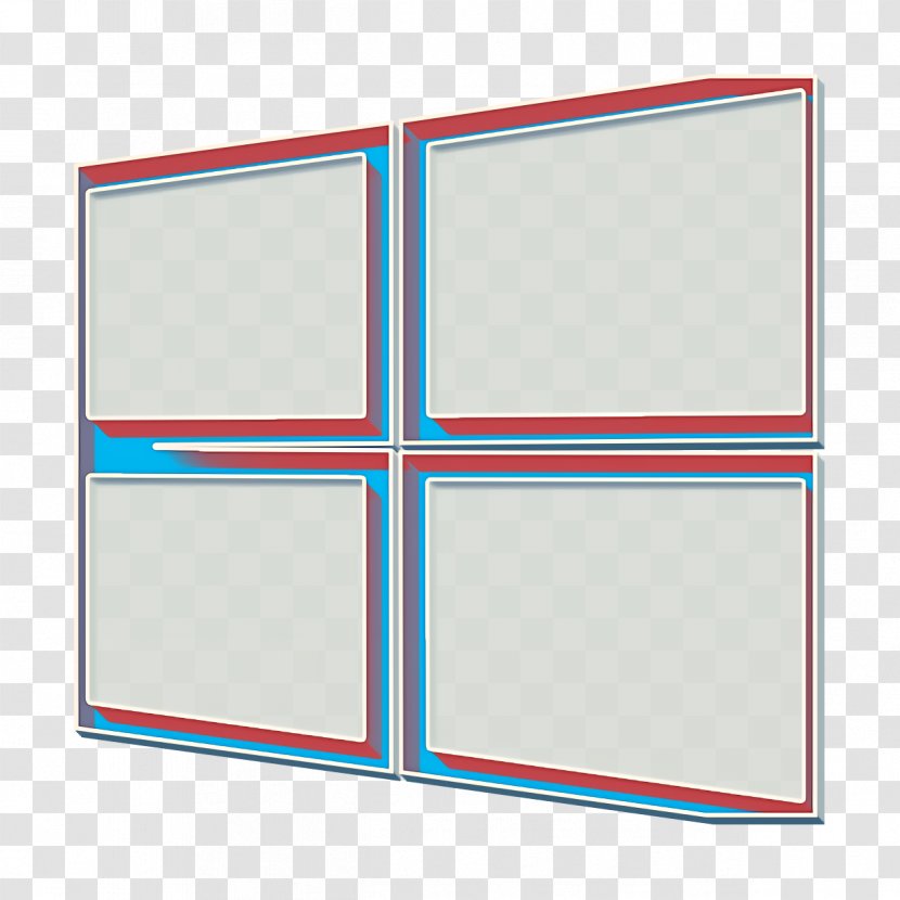 Line Icon Social System - Rectangle - Windowsphone Transparent PNG