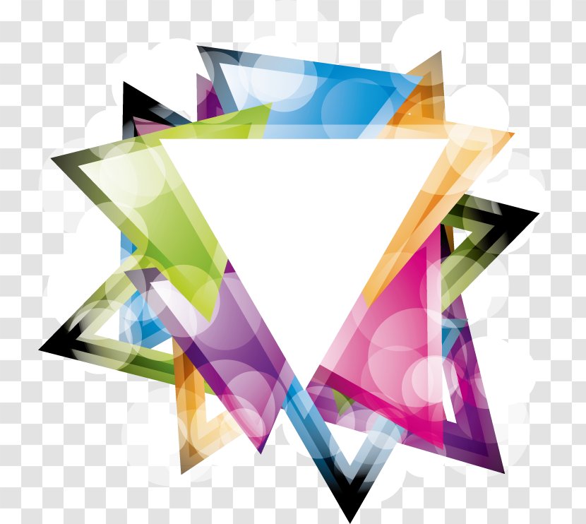 Triangle Geometry Shape Three-dimensional Space - Infographic - Geometric Blocks Transparent PNG