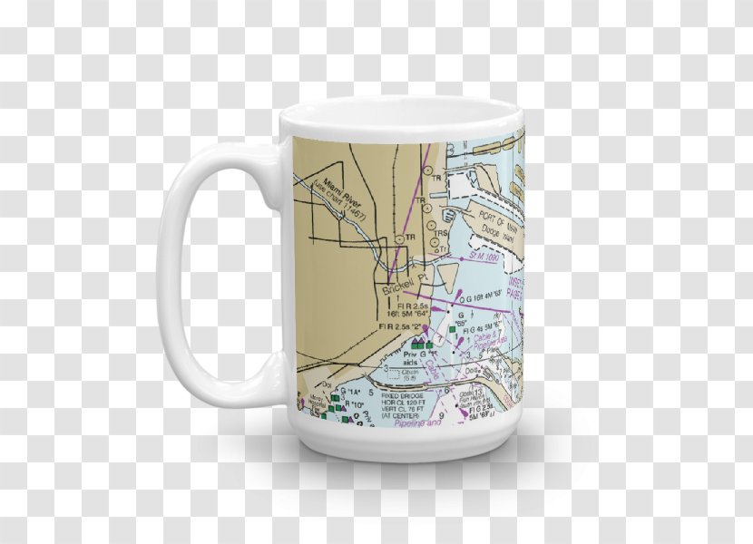 Mug Coffee Cup Nautical Chart Seamanship - Gift - Pottery Mugs Maine Transparent PNG
