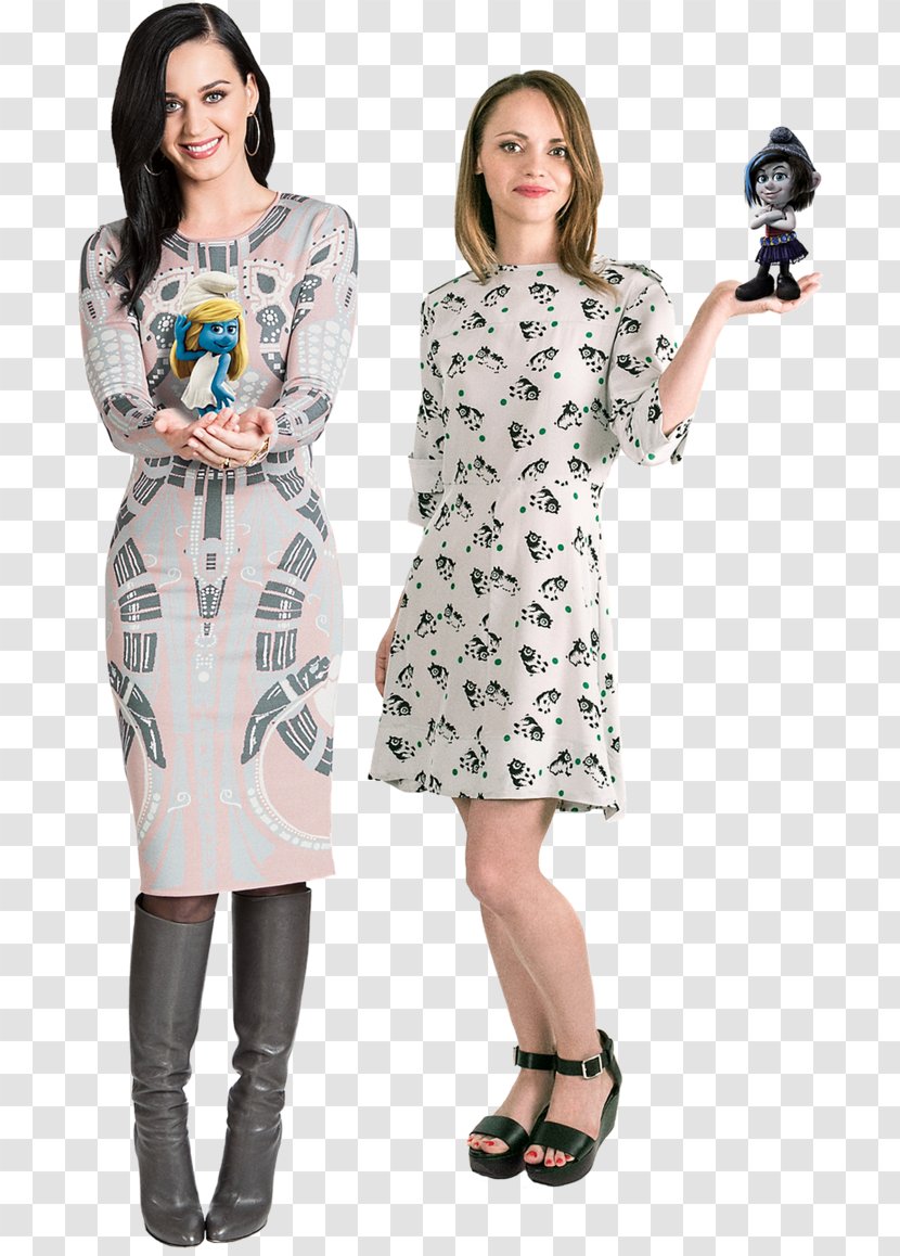 Katy Perry Christina Ricci The Smurfs 2 Smurfette - Watercolor Transparent PNG