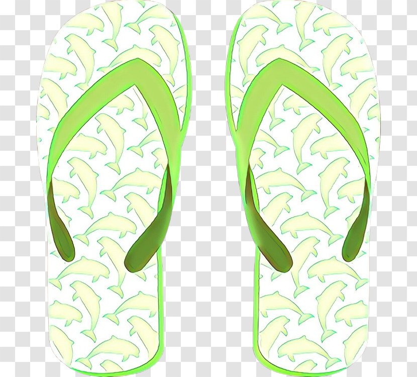 Flip-flops Shoe Clip Art Pattern Product Design - Yellow Transparent PNG