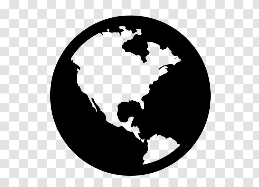 Globe Font Awesome - Monochrome Transparent PNG