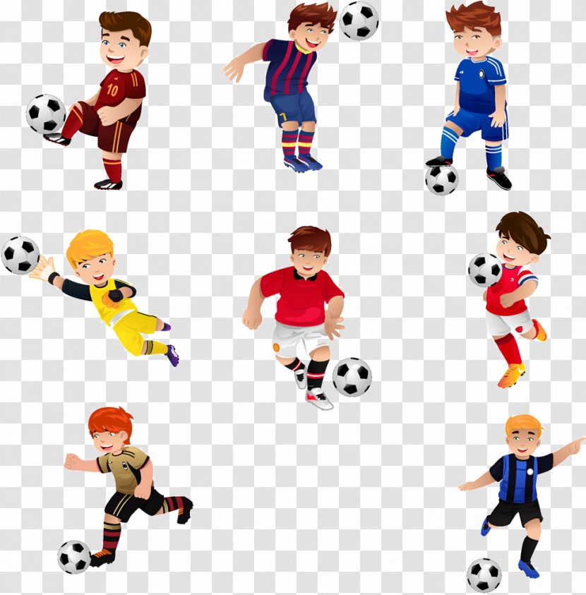 Football Play Stock Photography Royalty-free - Team - Cartoon Child Player Image Transparent PNG