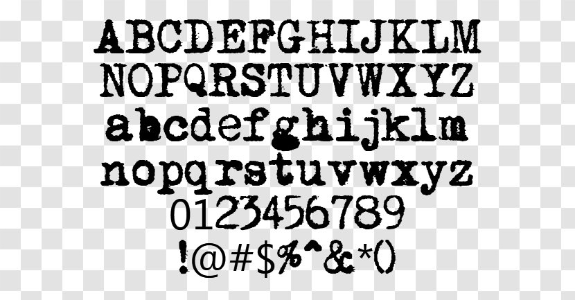 Typewriter Microsoft Word Logo Sort Font - Rectangle - Old Transparent PNG