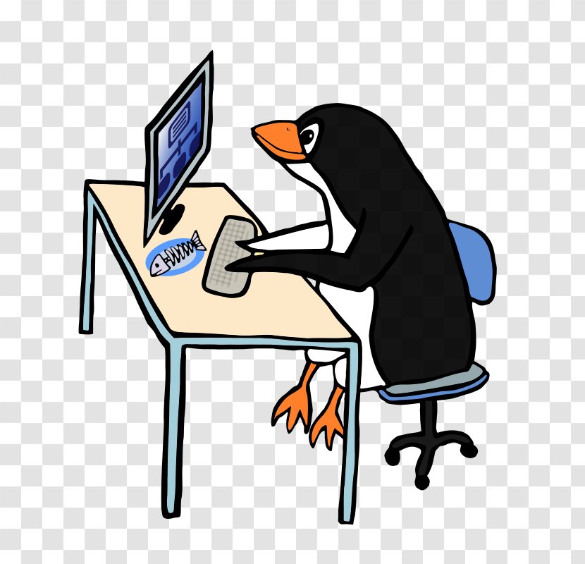 Penguin Computer Linux Clip Art - System Administrator - Free Pictures Transparent PNG