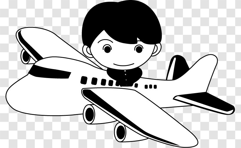 Airplane Illustration School Education Clip Art - Text Transparent PNG