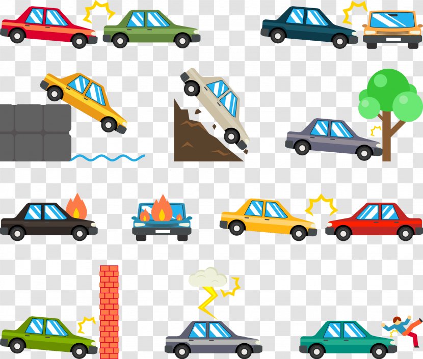 Car Traffic Collision Royalty-free Icon - Area - Accident Transparent PNG