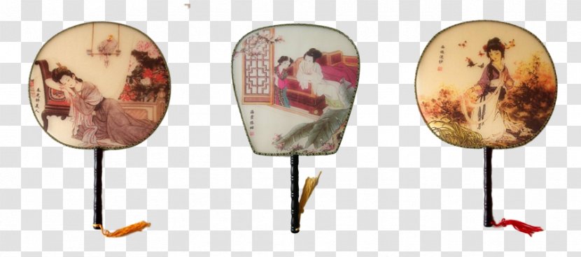 Hand Fan - Resource - Free Antiquity To Pull The Graphic Material Transparent PNG